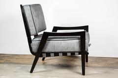 Paul Marra Low Lounge Chair in Black Lacquer