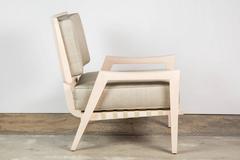 Paul Marra Low Lounge Chair in Bleached Maple