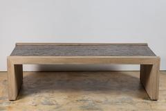 Paul Marra Rustic Modern Waterfall Cocktail Table