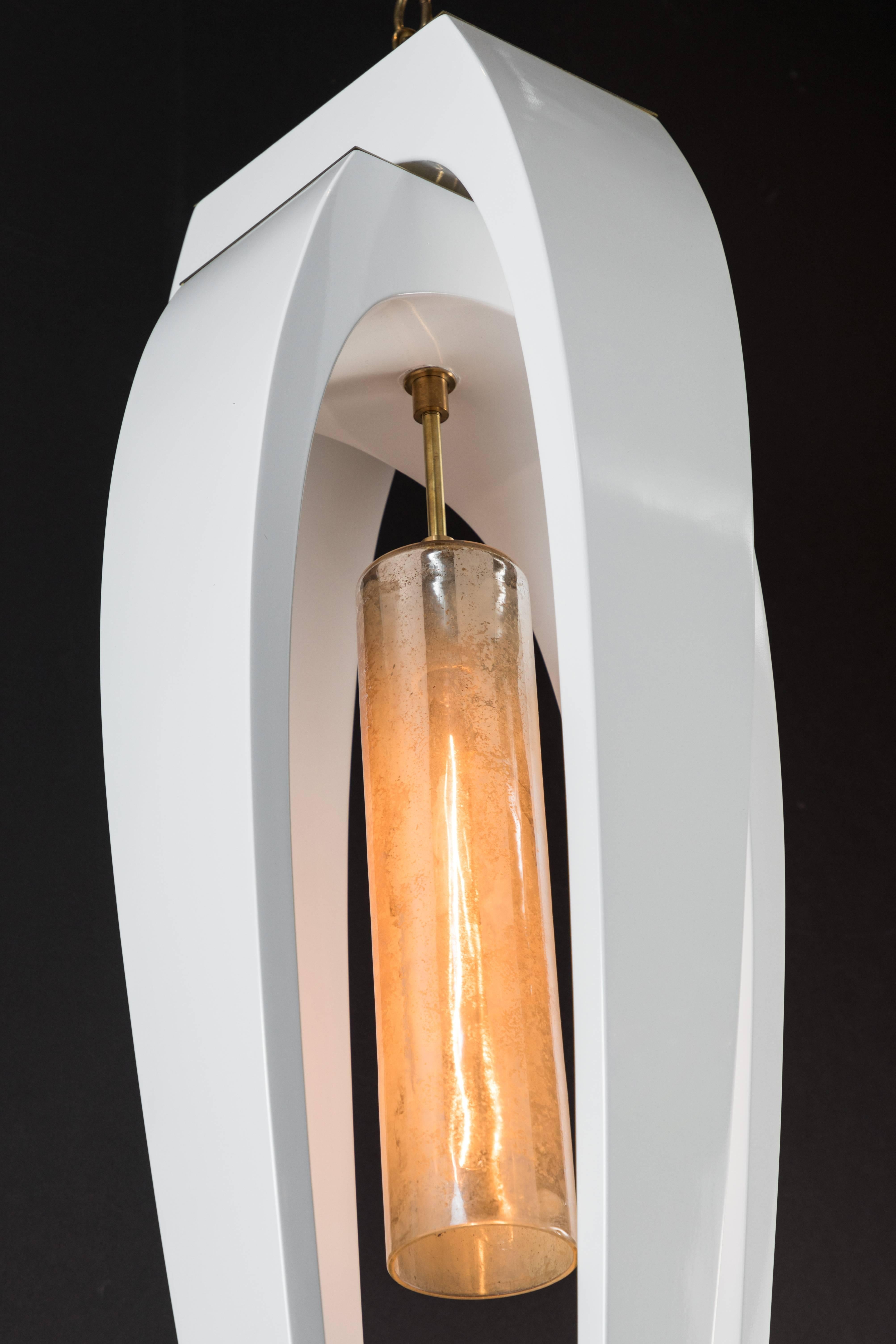 Double Wishbone Pendant by Paul Marra In Excellent Condition For Sale In Los Angeles, CA