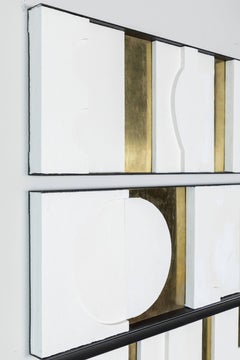 Art Wall Sculpture Panels Modernist Frieze Triptych by Paul Marra