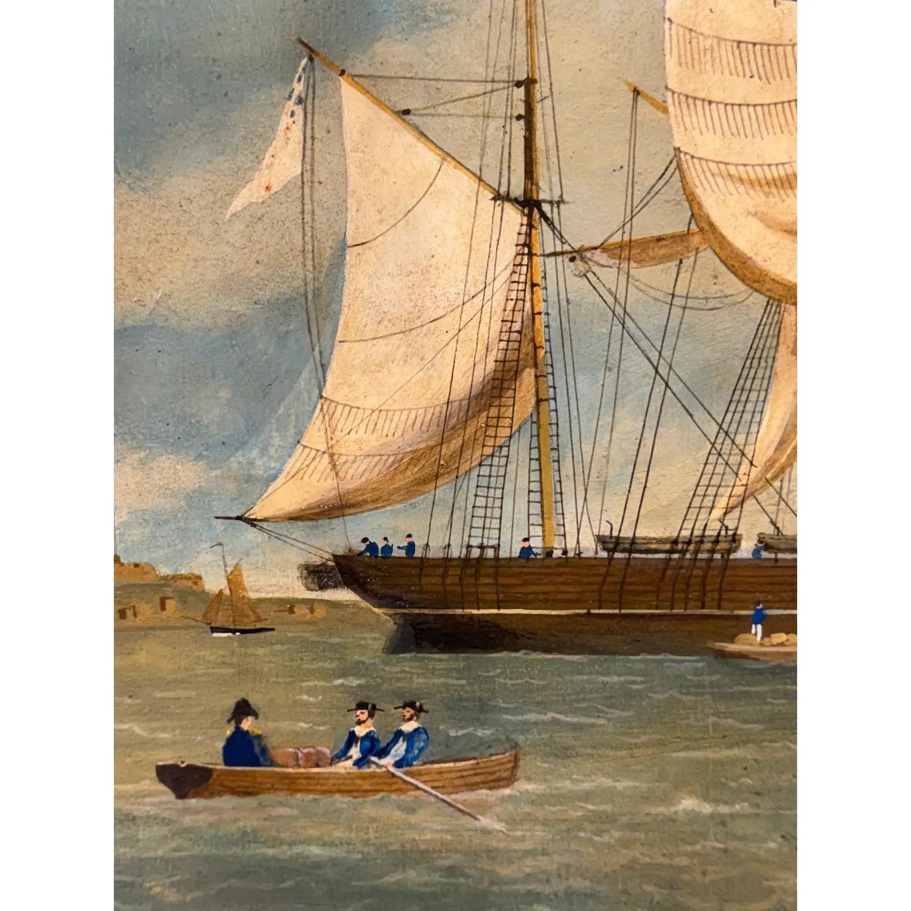Original 19. Jahrhundert Ölgemälde 