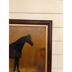 19th Century Equestrian Oil on Canvas