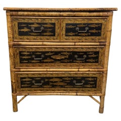 19th Century English Bamboo Chest