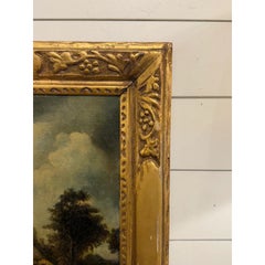 18th Century Oil on Canvas 'Road to the Farm