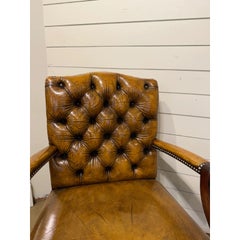 Vintage English Leather Chair