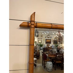 Antique Faux Bamboo Mirror