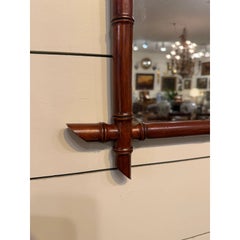Antique Faux Bamboo Mirror