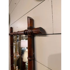 Antique Faux Bamboo Mirror