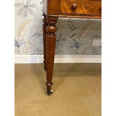 19th Century English Leather Top Desk
