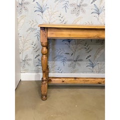 19th Century English Pine Console Table