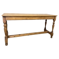 19th Century English Pine Console Table