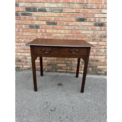 Table d'appoint anglaise du XIXe siècle à deux tiroirs