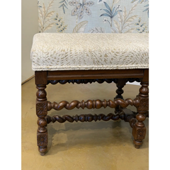 Newly Upholstered English Bench