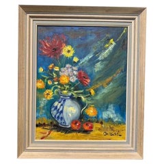 Still Life Oil Painting "Flower Vase" Original Art