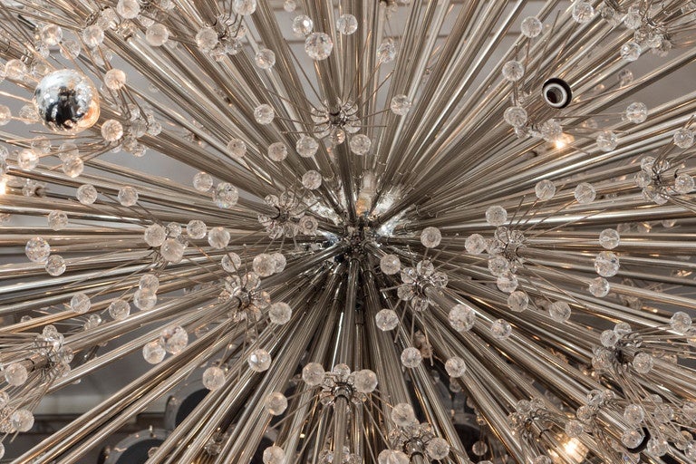 Contemporary Tremendous Crystal Esprit Sputnik Chandelier For Sale