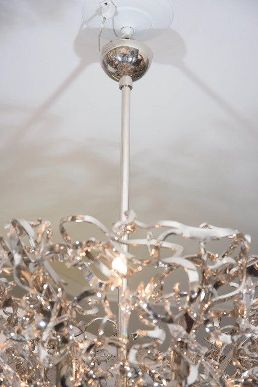 Brand van Egmond upside down icy lady chandelier. Customization is available in different sizes and finishes.