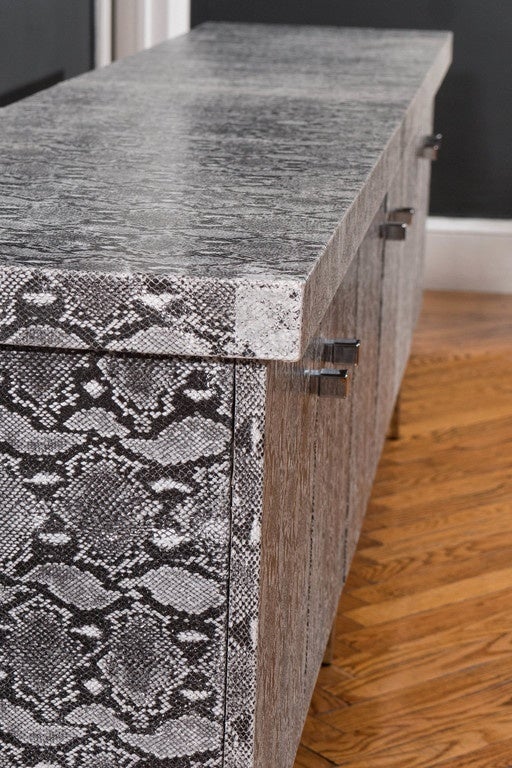 Snake Skin Embossed 100 % Real Leather Belt Made In Canada