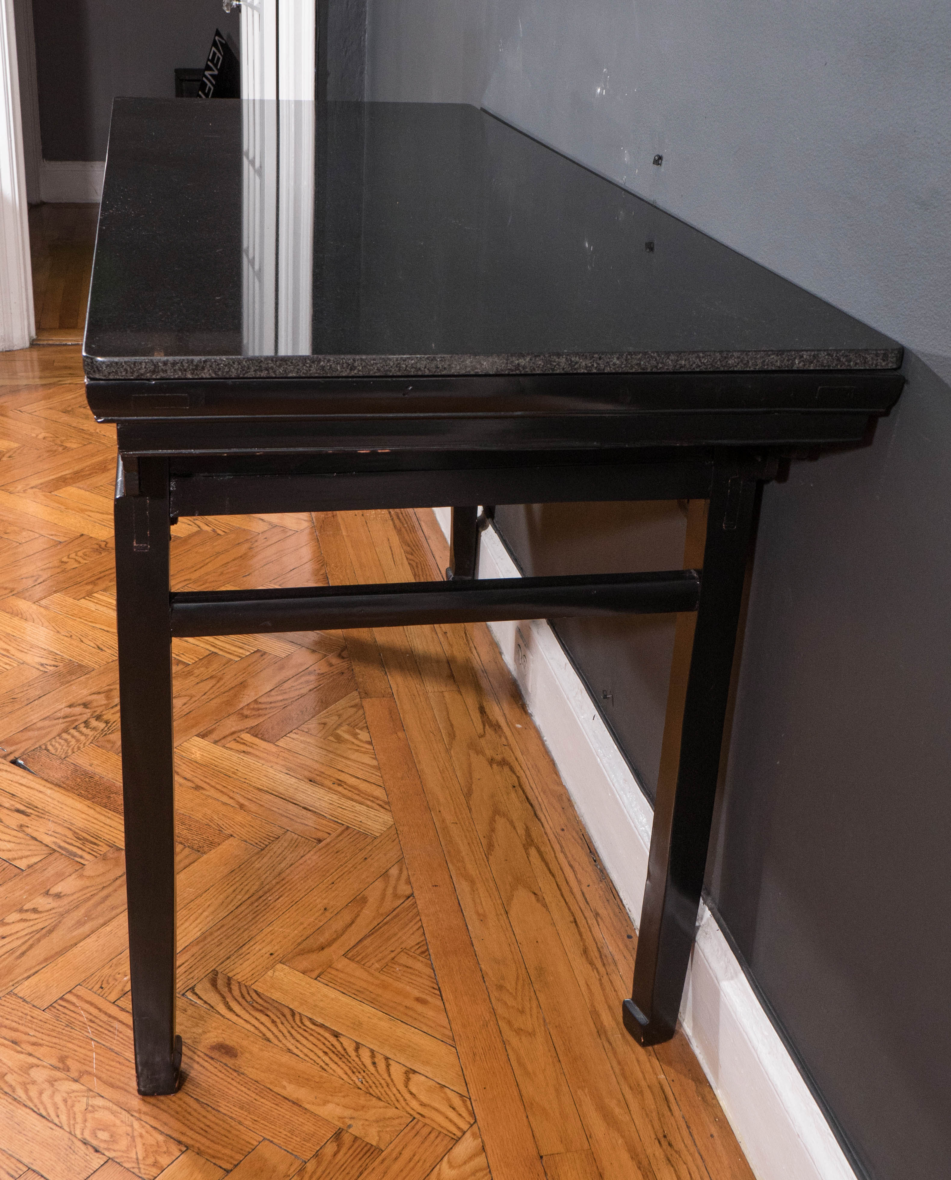 19th Century Black Lacquer Chinese Alter Table 5