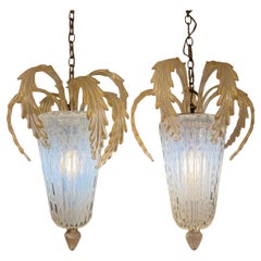 Seguso Murano Glass Figurative Chandelier, 1950s