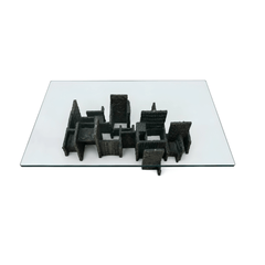 Tavolino Paul Evans PE131 in bronzo, anni '60