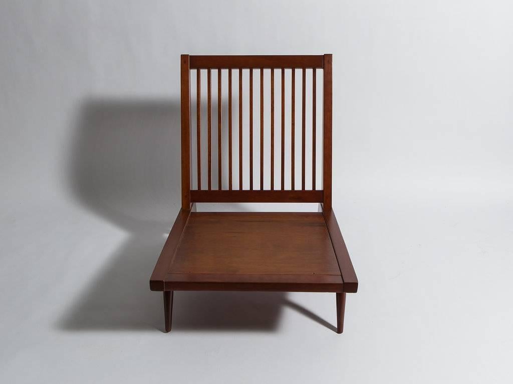 American George Nakashima Studios Walnut Lounge Chair