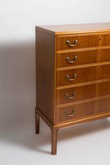 Fritz Henningsen Solid Bookmatched Mahogany Chest of Drawers