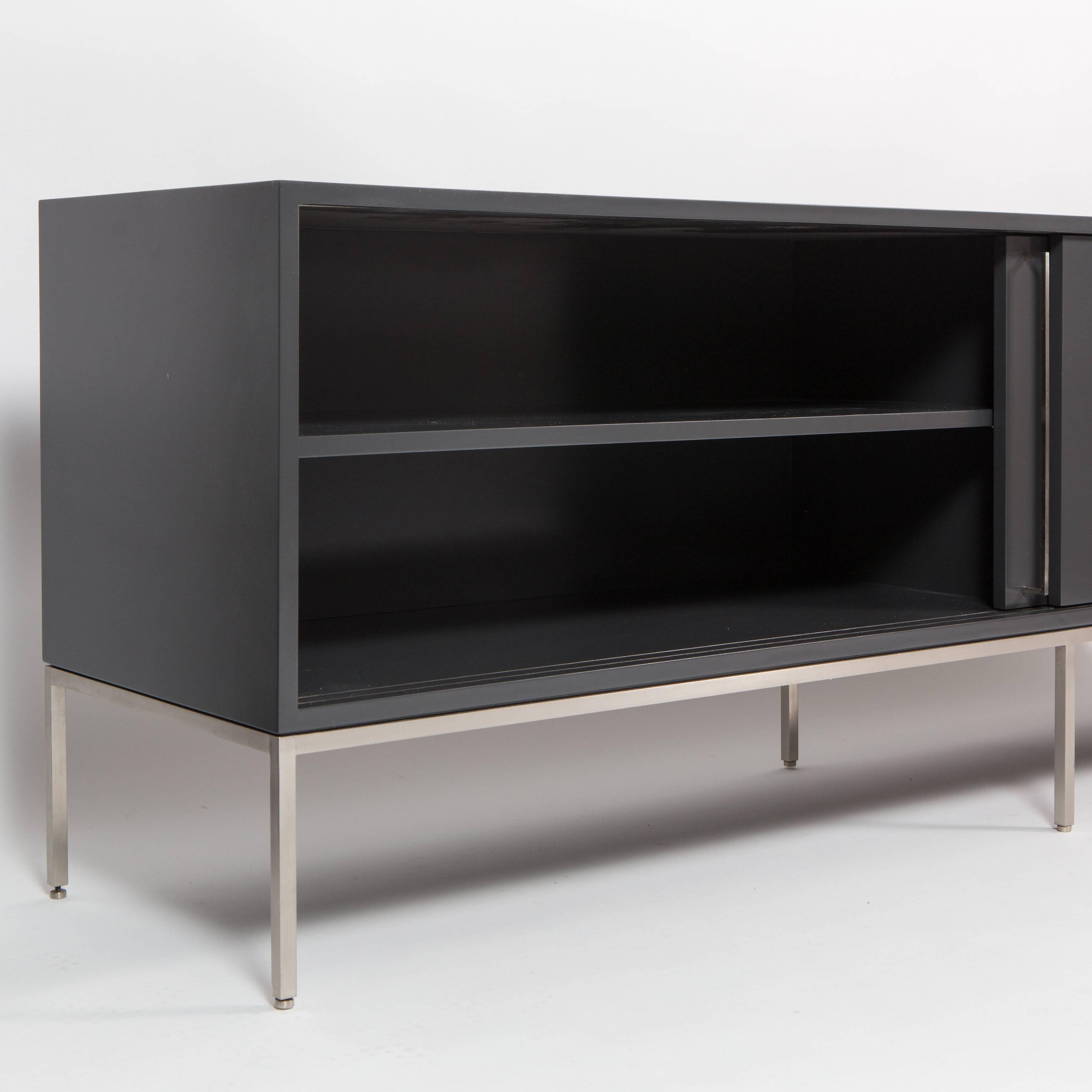 Lacquer Re 379 Two-Toned Credenza  For Sale