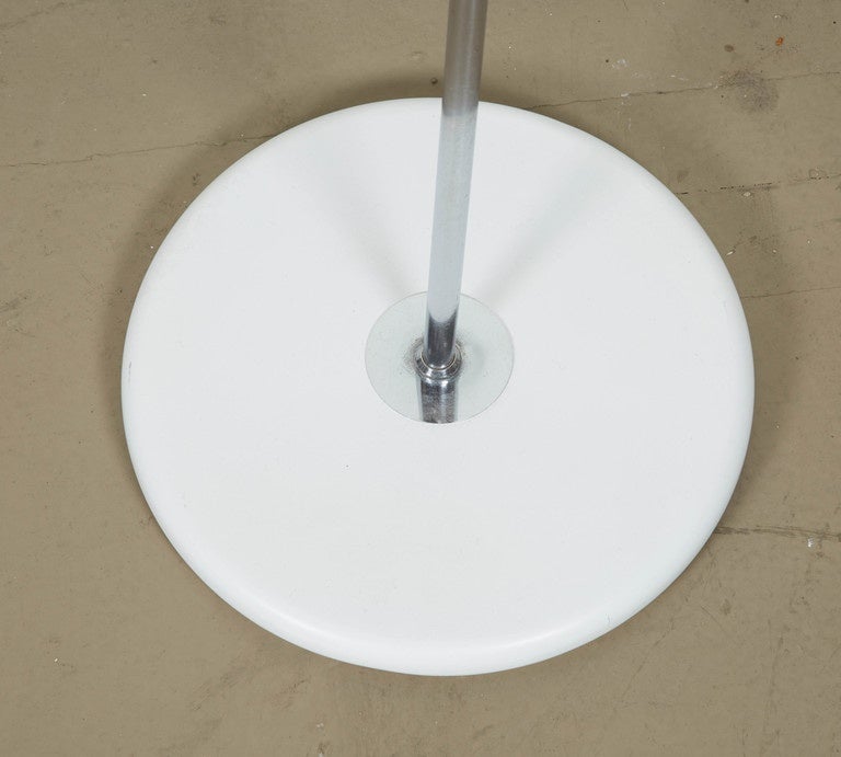Dutch Anvia Adjustable Floor Lamp with Chrome Stem For Sale