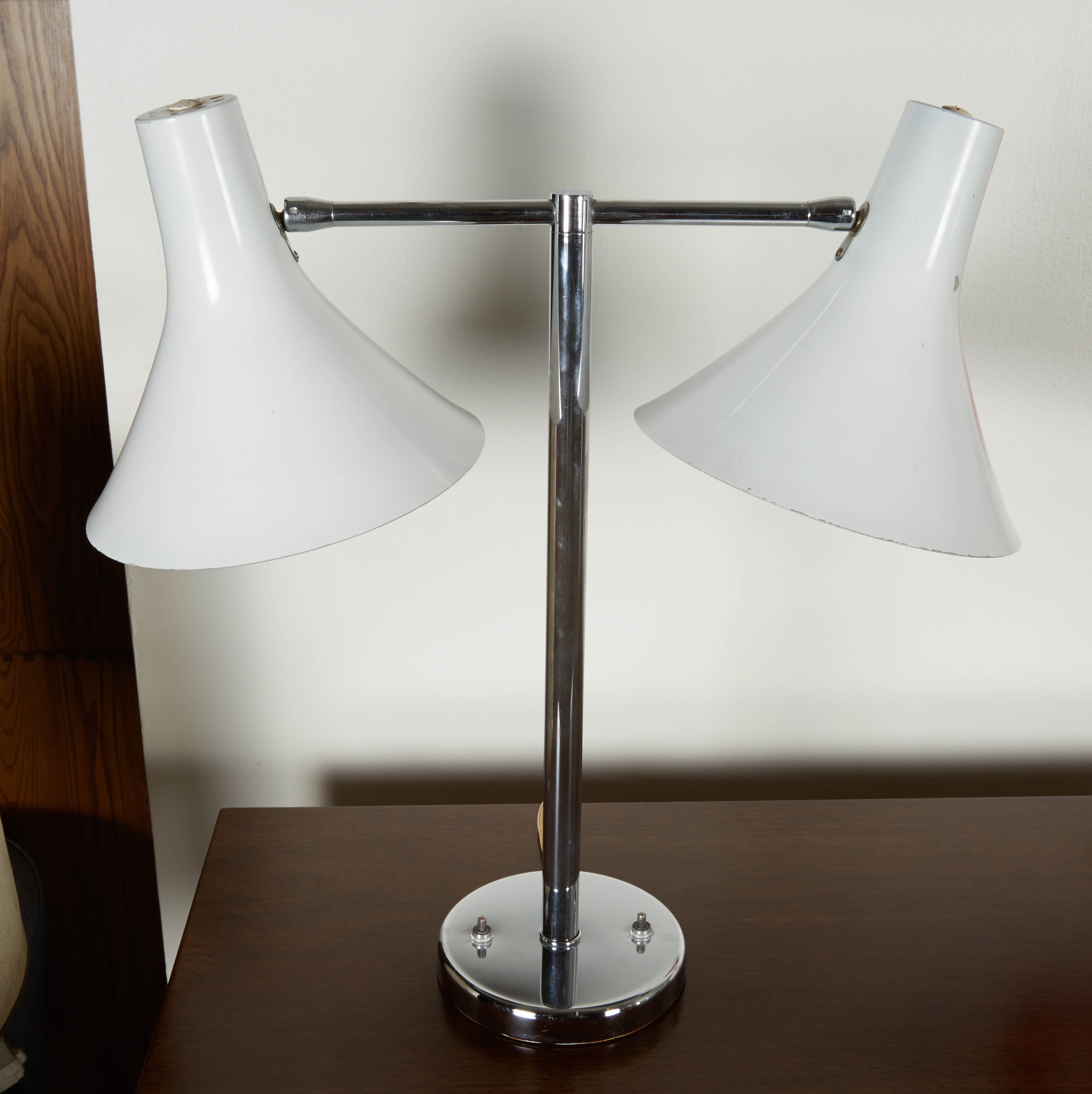 Nessen Studios Double Shaded Desk lamp, circa 1970s