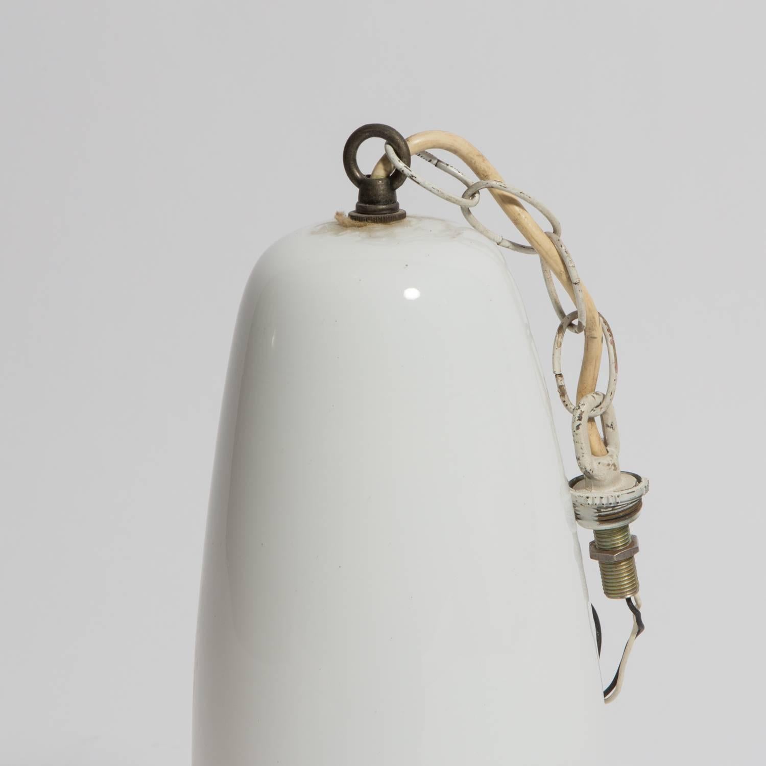 Handblown glass pendant designed in the 1960s by Massimo Vignelli for Italian manufacturer, Venini.