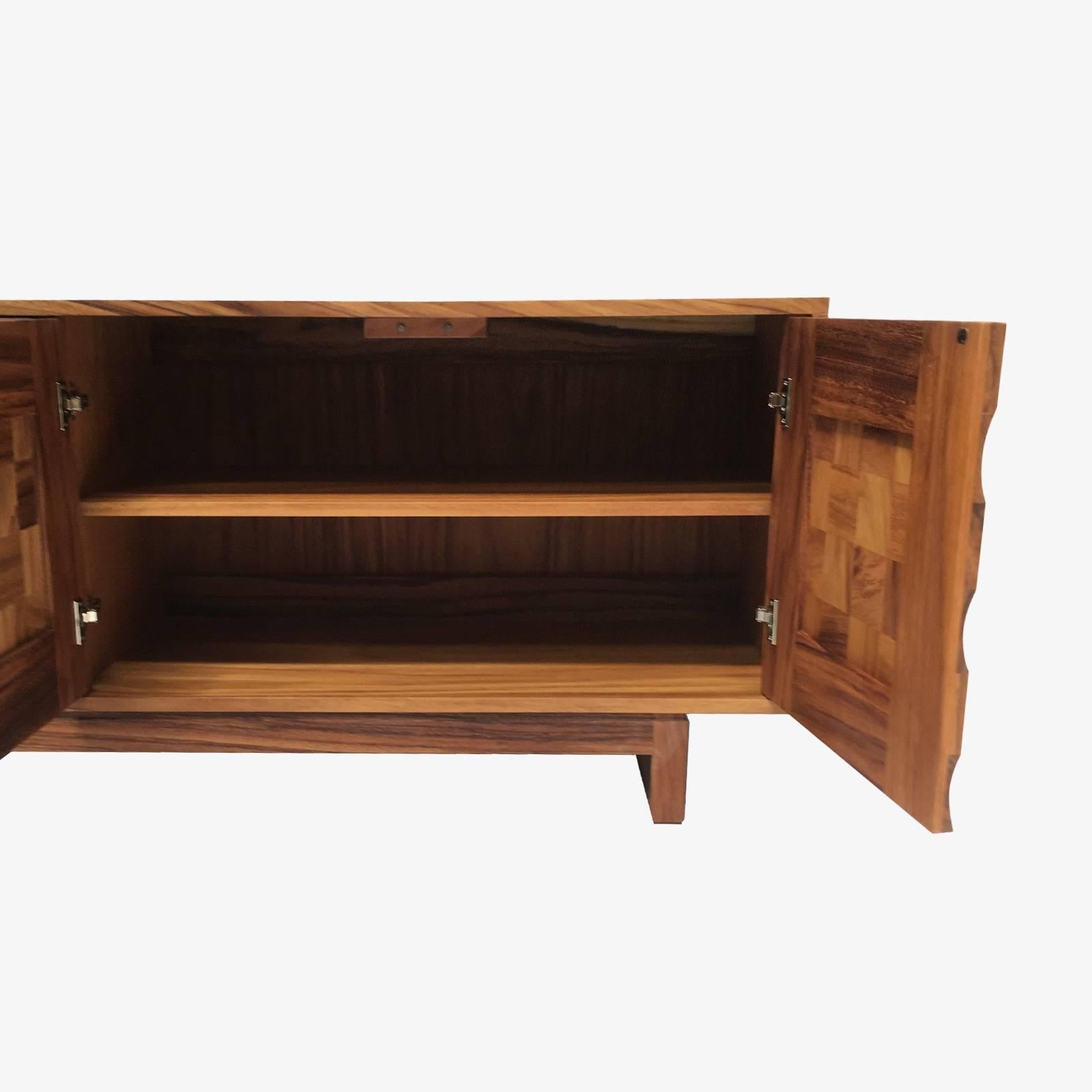Hand-Crafted Handcrafted Guanacaste Credenza For Sale