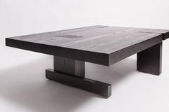 Solid, Blackened Ash Coffee Table by BDDW