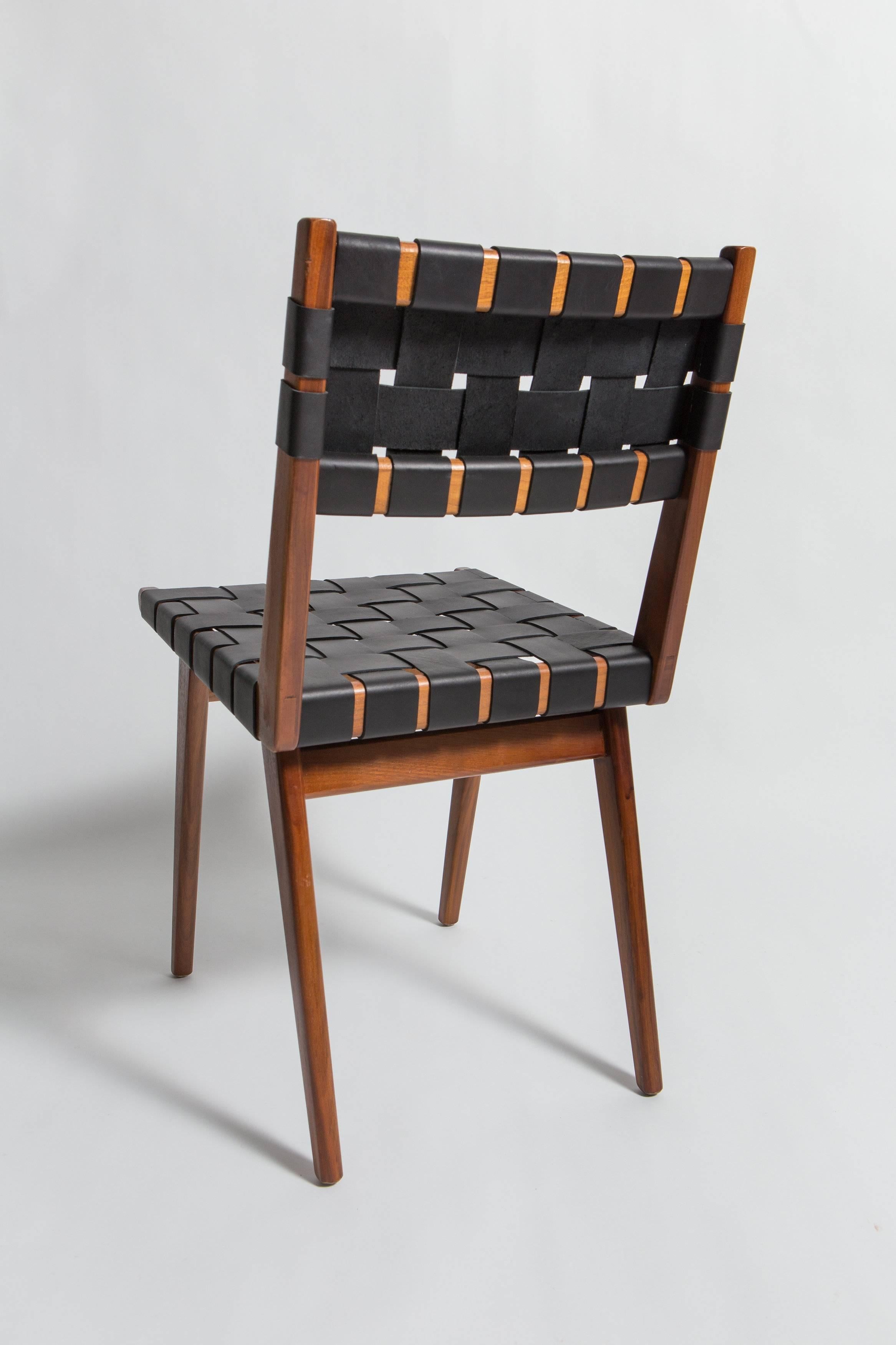 Mid-20th Century Set of Four Fully Restored Armless Dining Chairs by Mel Smilow
