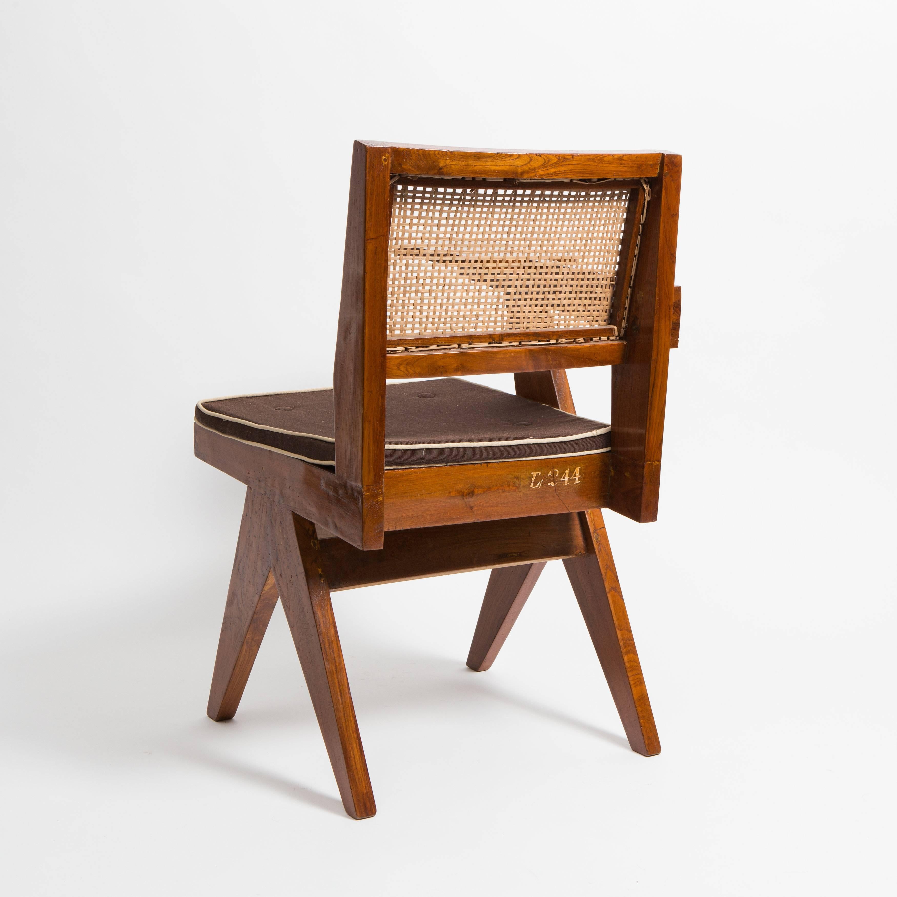 Mid-20th Century Desk Chair by Pierre Jeanneret for Punjab University