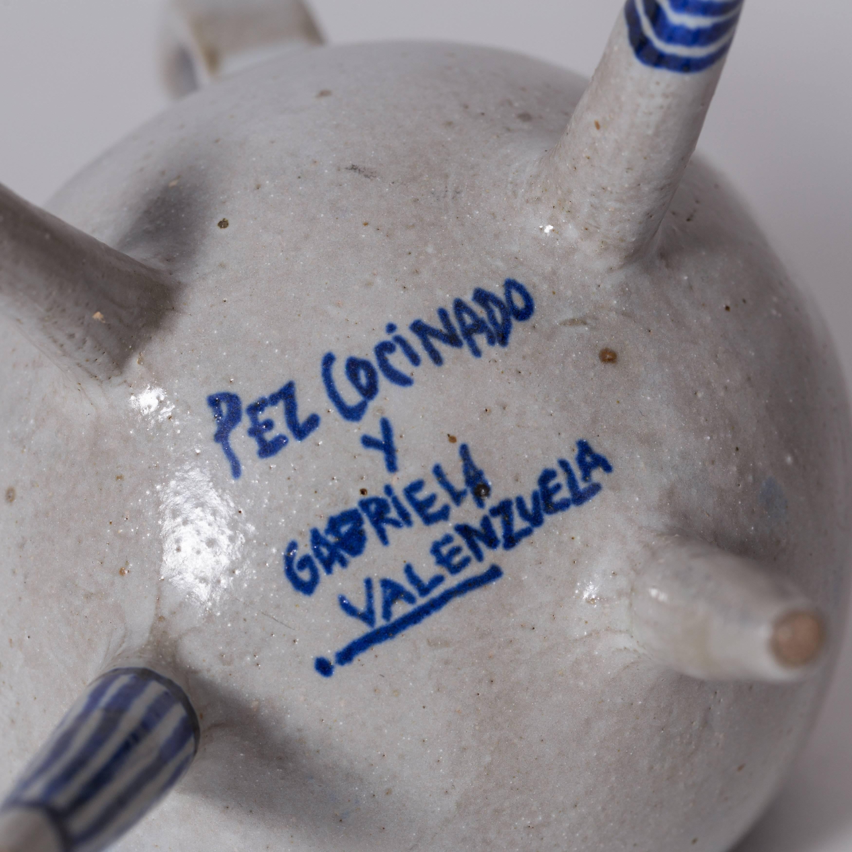 Ceramic vessel by Viviana Araya Gamboa. Wheel-thrown, hand built, glazed clay, produced for a show at reGeneration entitled, "Two Mundos.".