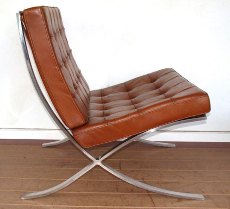 Pair of Knoll Barcelona Chairs at 1stDibs