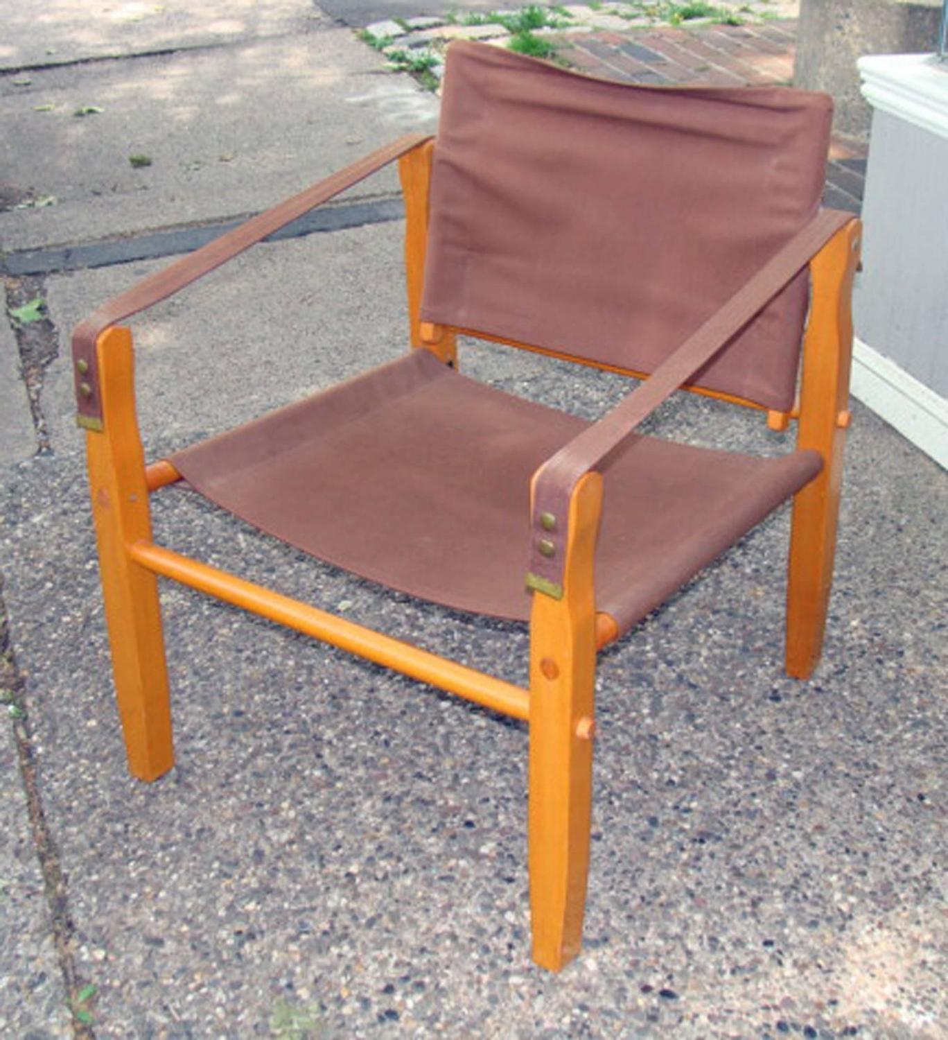 Rare Gold Medal MidCentury Safari/Camp Chair at 1stdibs