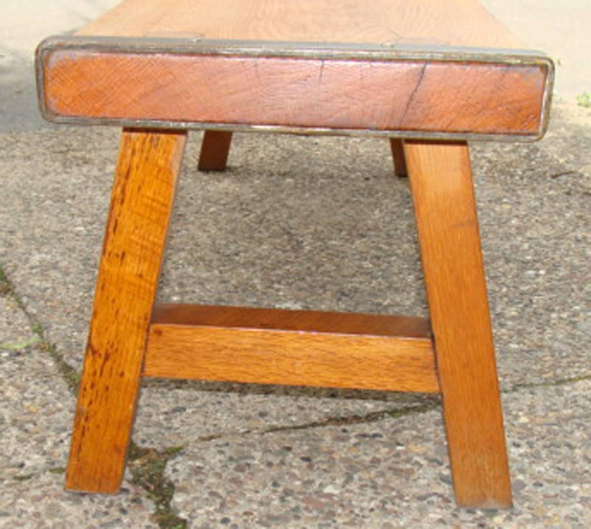 Antique Oak Low Table/Bench 1