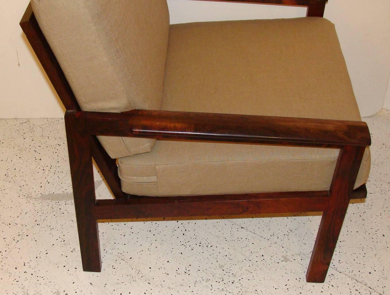 Danish Rosewood Chair and Settee by Illum Wikkelsø In Excellent Condition In Lambertville, NJ