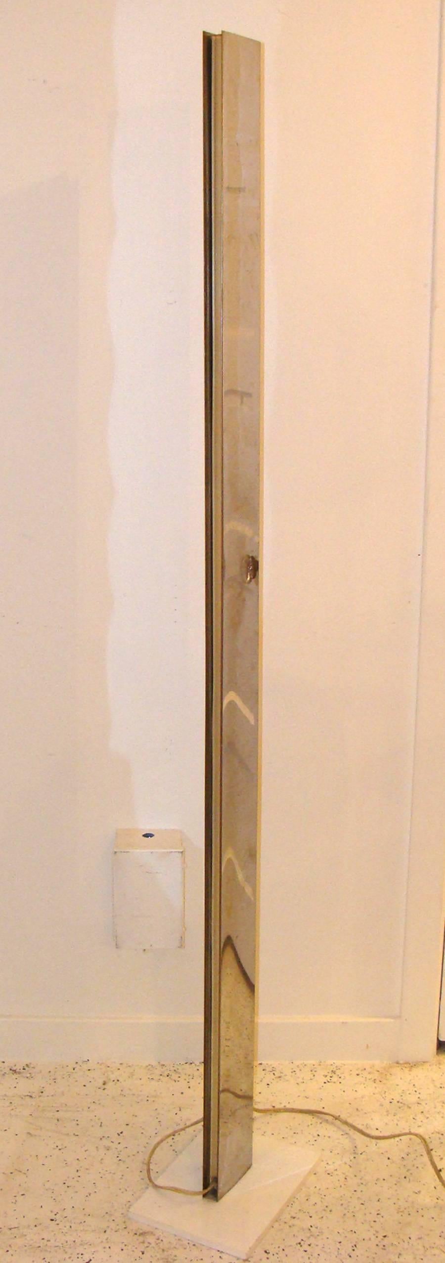 American Rare Robert Sonneman Floor Lamp with Magnetic Heads For Sale