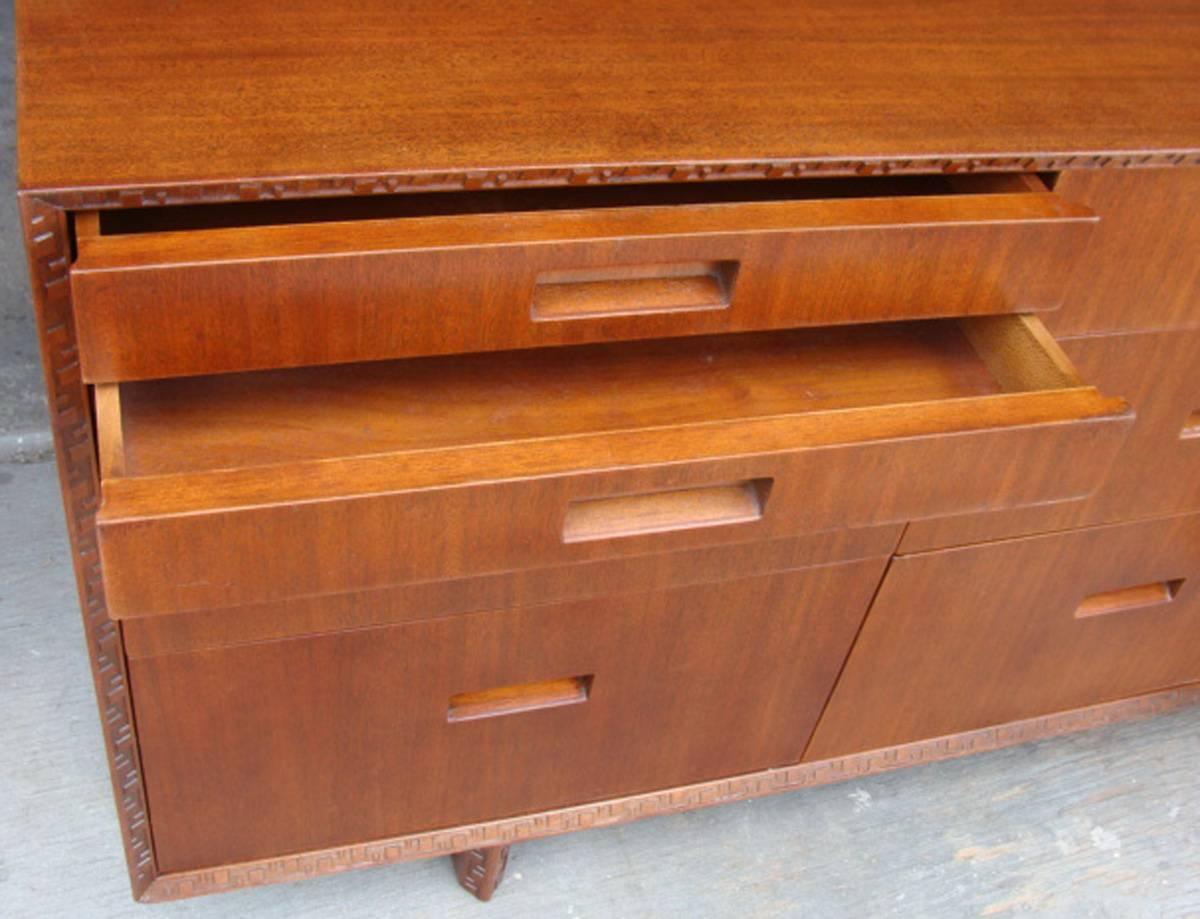 Mid-Century Modern Frank Lloyd Wright 11-Drawer Taliesin Cabinet/Dresser