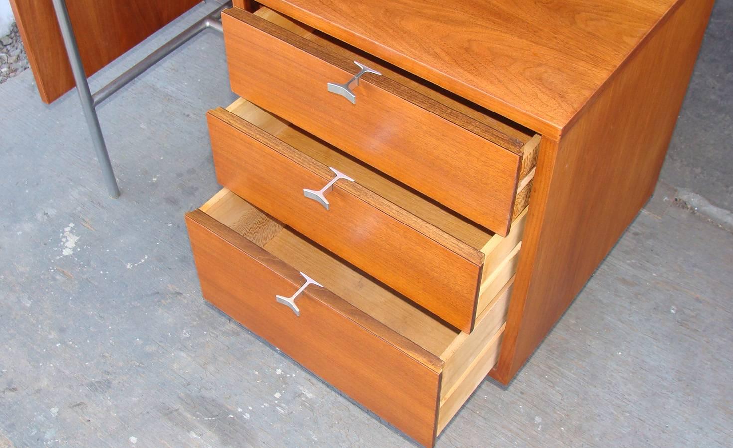 Mid-Century Modern George Nelson Drop-Leaf Writing Desk