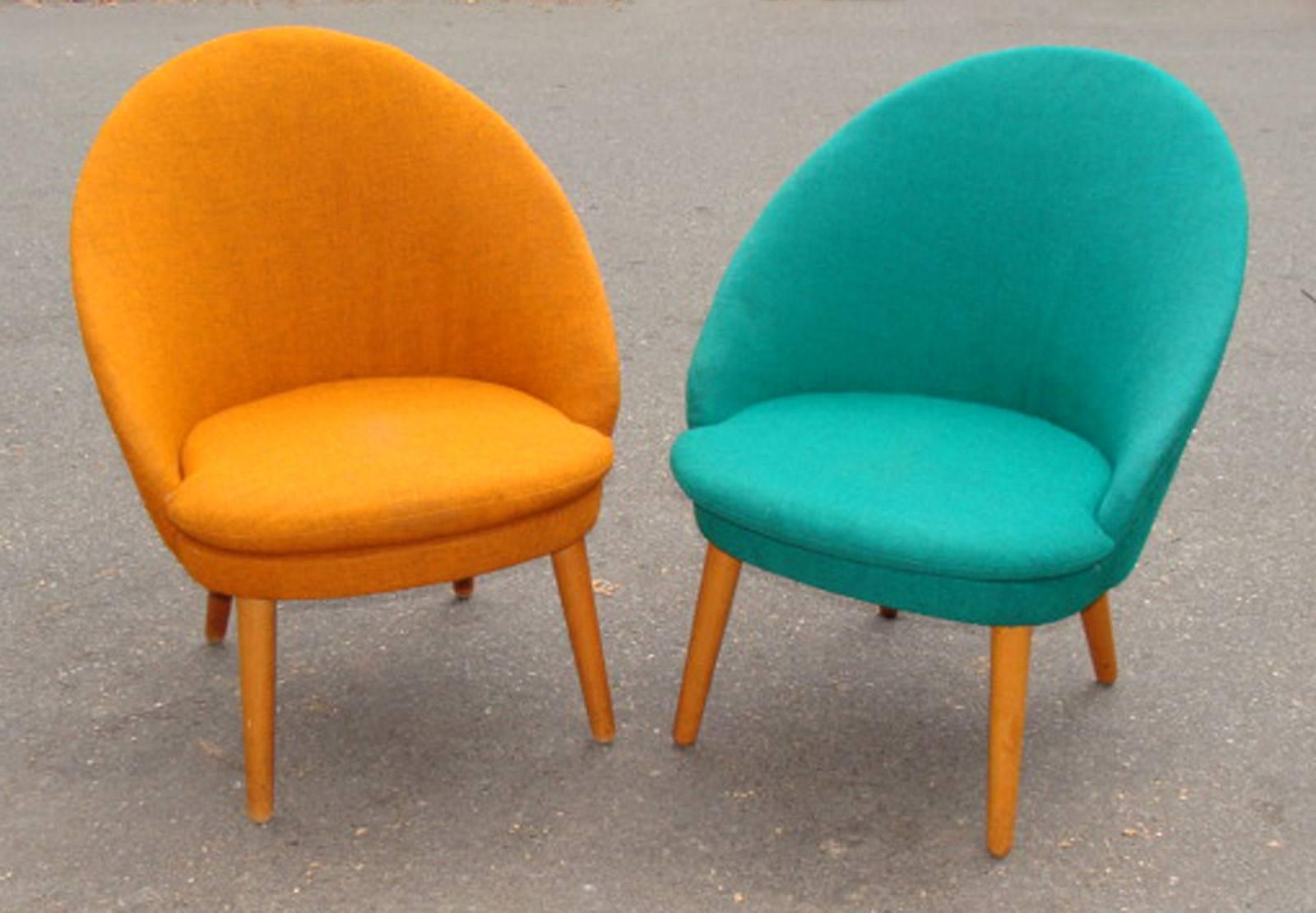 Scandinavian Modern Pair of Ejvind Johansson Chairs