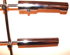 Sonneman Chrome Floor Lamp with Double Fixture