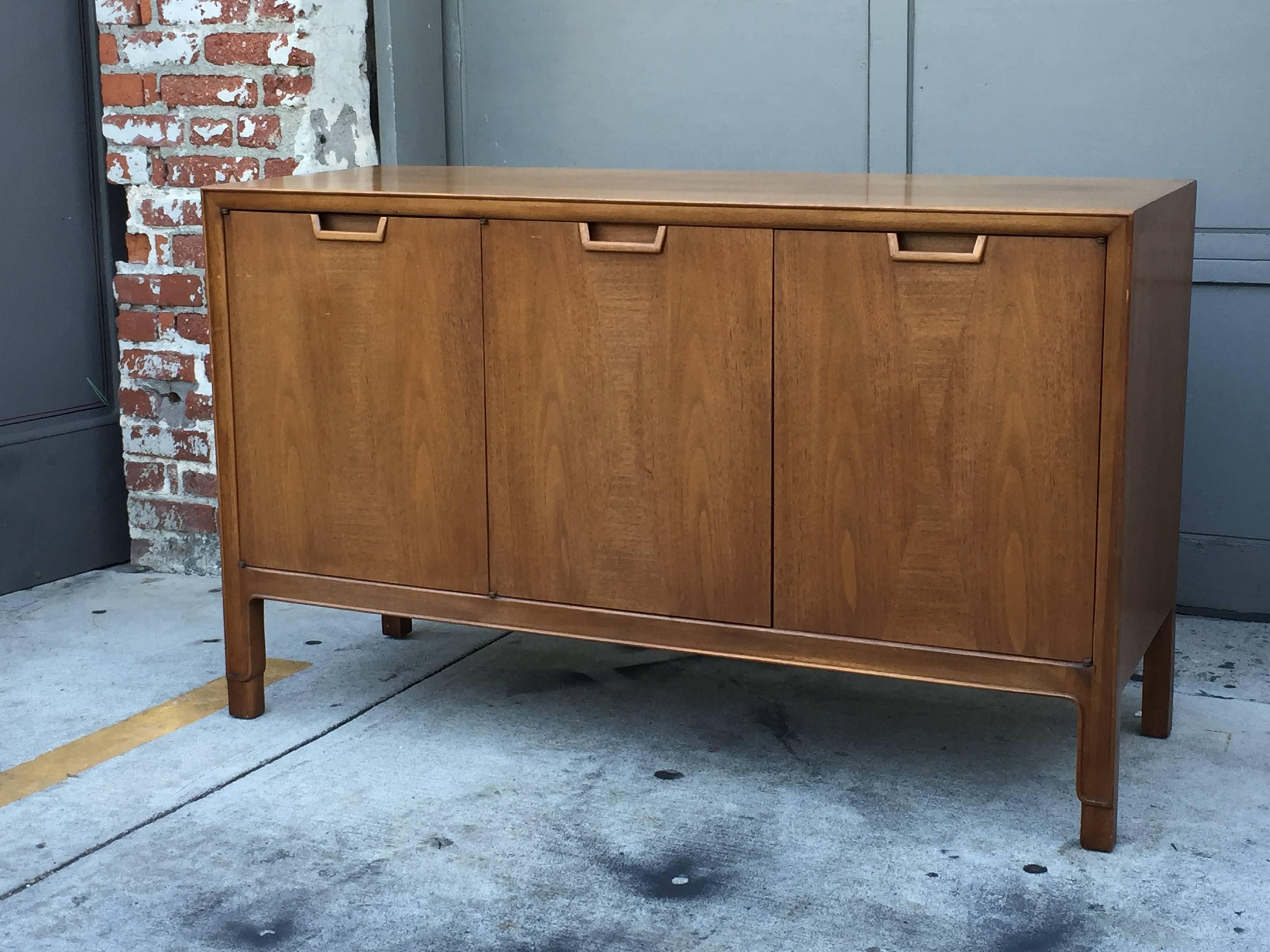 Impeccable Walnut Buffet or Sideboard by John Stuart for Mount Airy 1