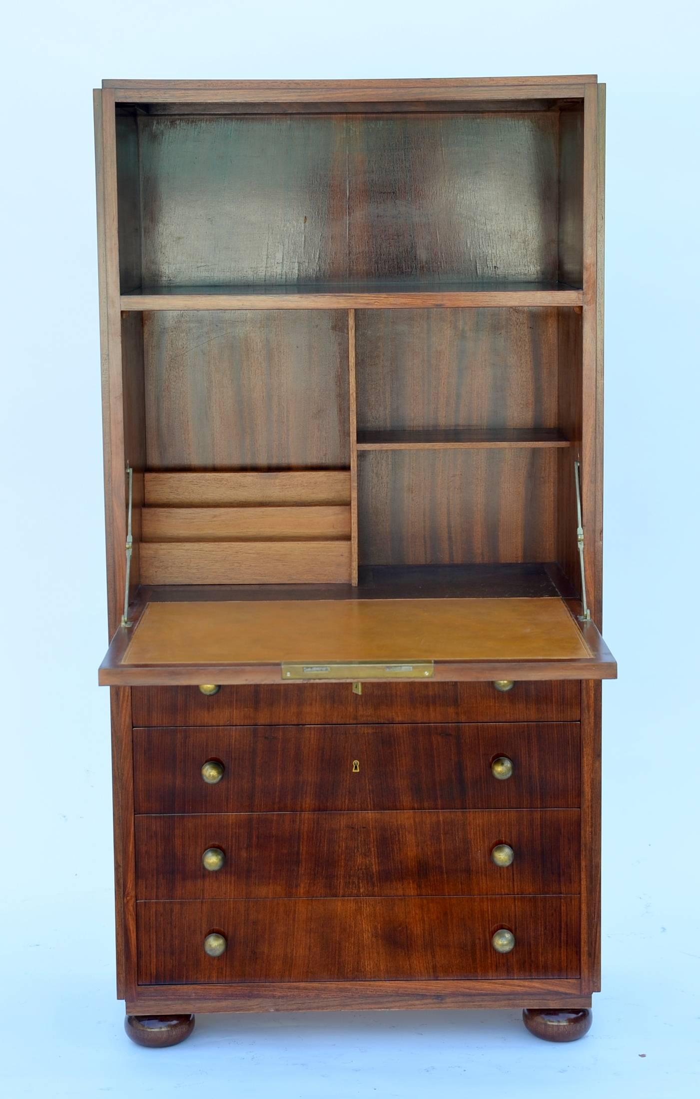 Exceptional French Art Deco Secretary Cabinet In Good Condition In Los Angeles, CA