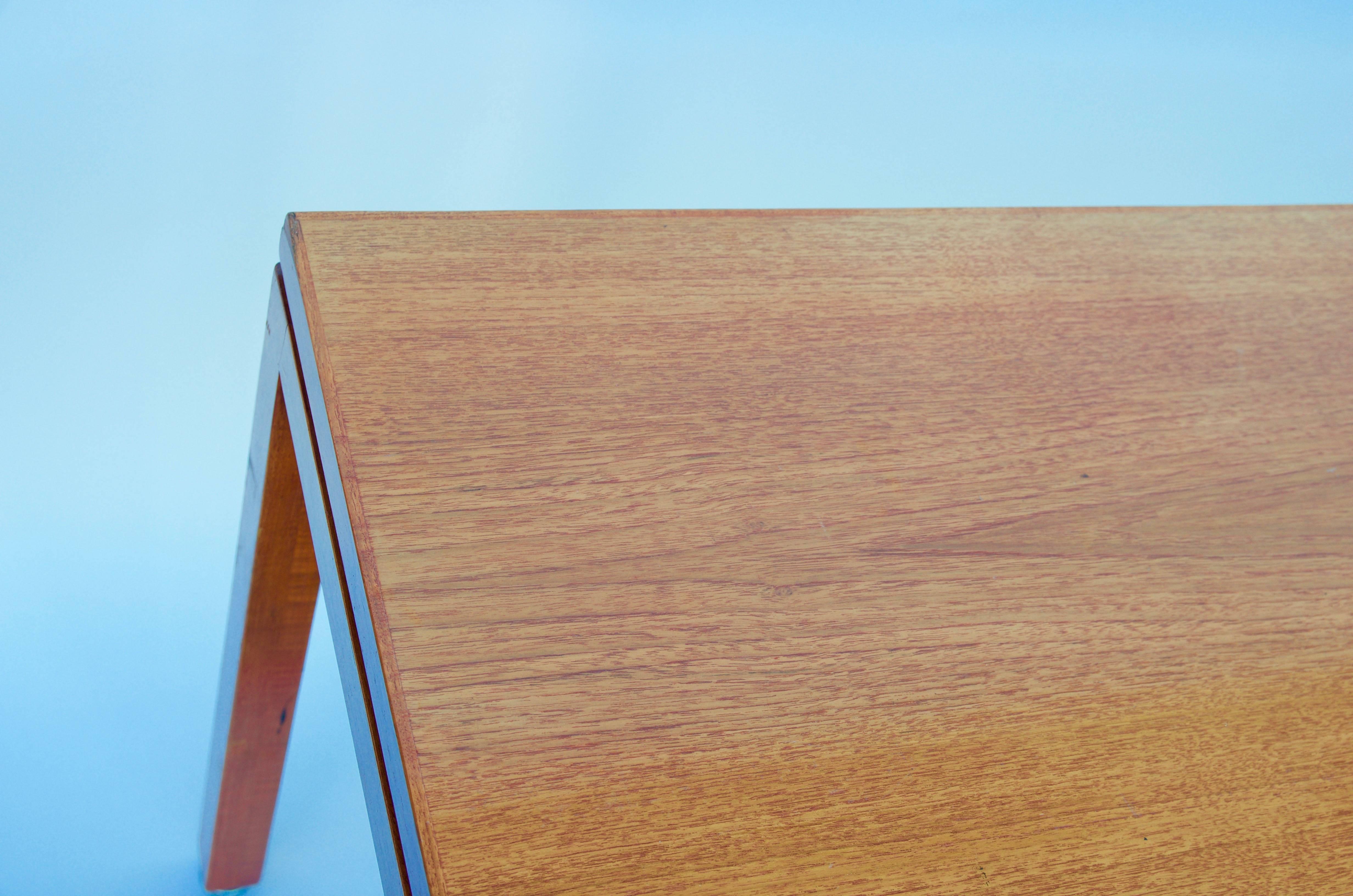 Mid-20th Century Impeccable Blond Walnut Desk or Library Table by Jens Risom