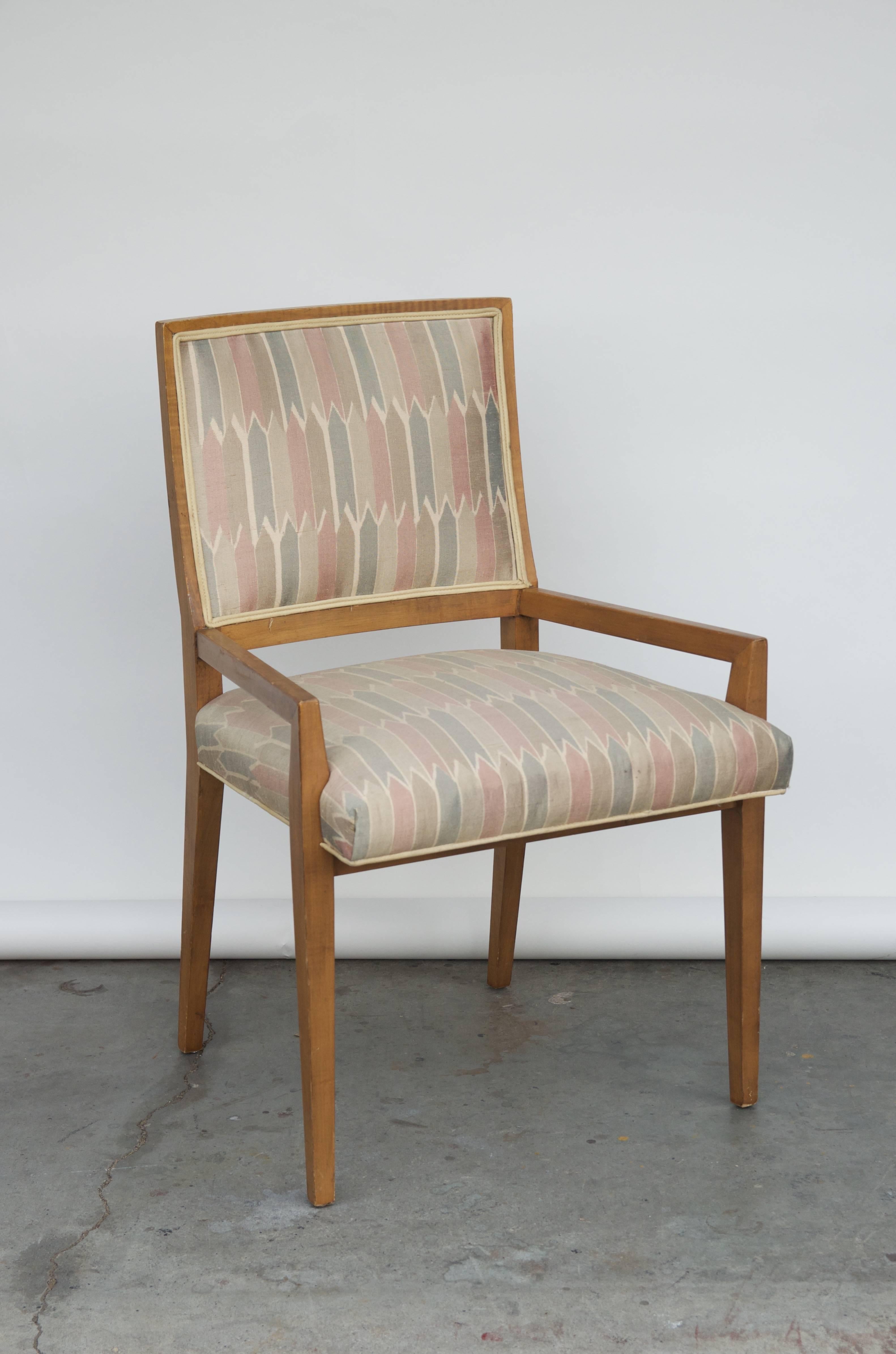 Set of Six Elegant Mid-Century Modern Armchairs and Chairs In Good Condition In Los Angeles, CA