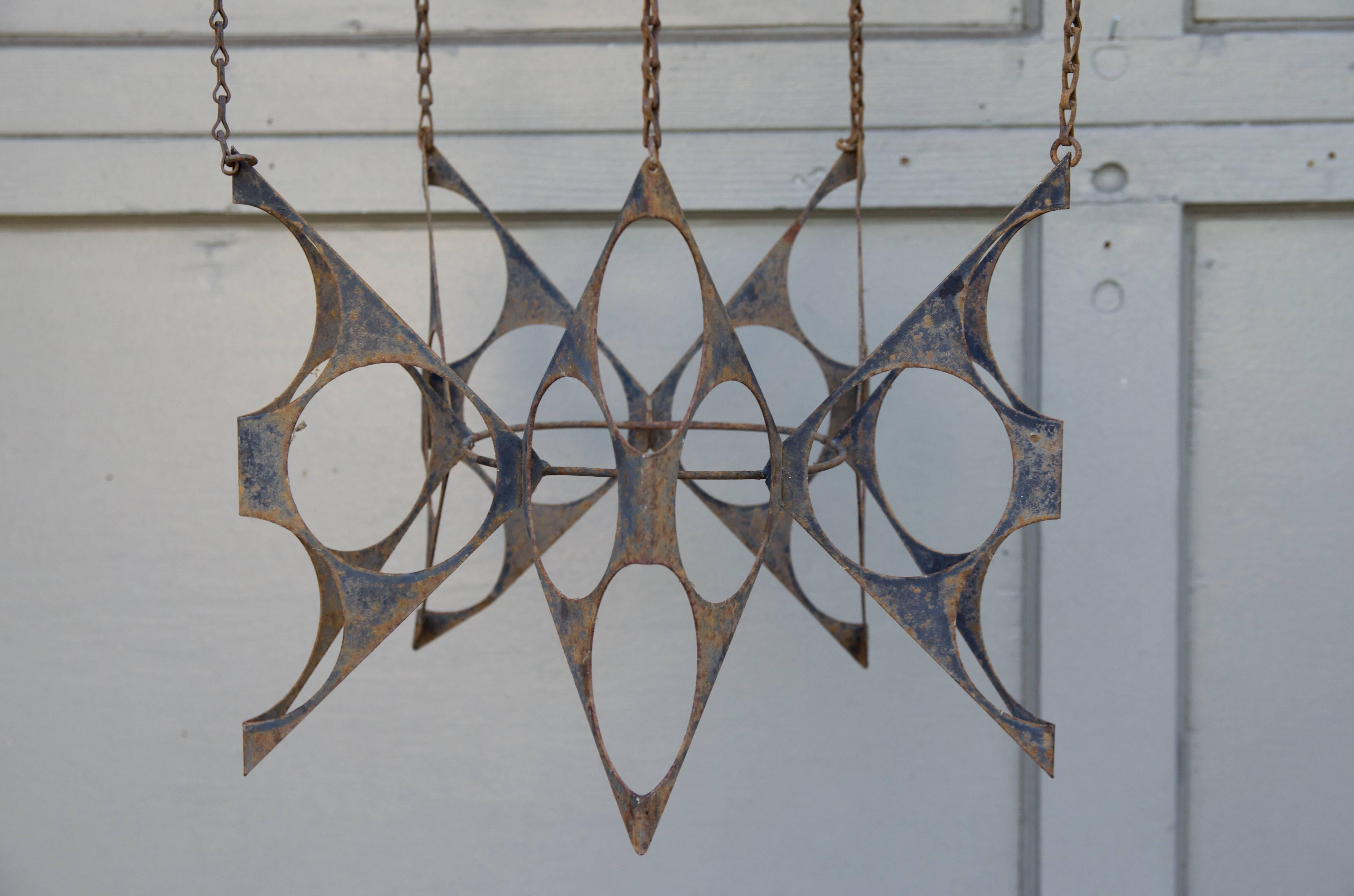 Pair of Brutalist Hanging Sculptures In Good Condition In Los Angeles, CA